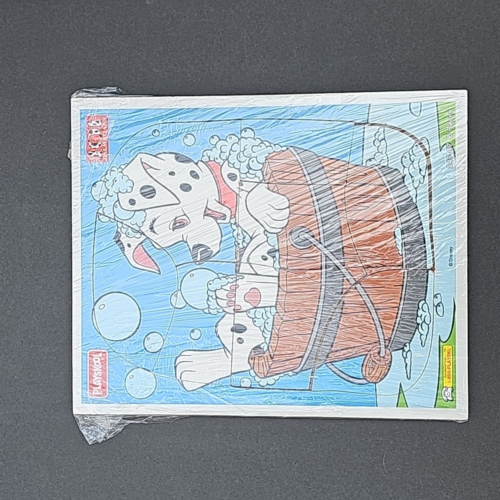 Vintage Playskool Disney 101 Dalmatians 8 Piece Woodboard Puzzle